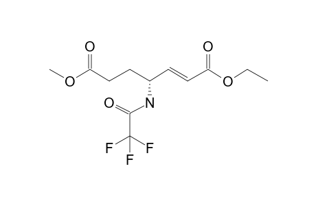 1-Ethyl 7-methyl (R,E)-4-(2,2,2-trifluoroacetamido)hept-2-enedioate