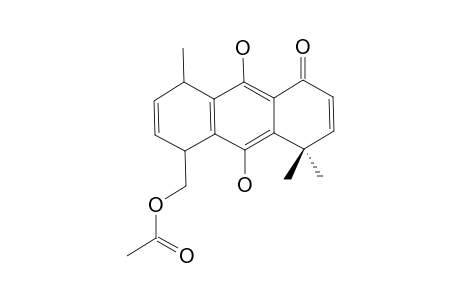 9,10-DIHYDROXY-5-ACETYLOXYMETHYL-4,4,8-TRIMETHYL-5,8-DIHYDRO-ANTHRACEN-1(4H)-1-ONE