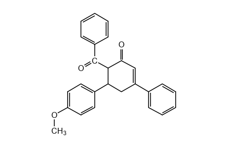 6-benzoyl-5-(p-methoxyphenyl)-3-phenyl-2-cyclohexen-1-one