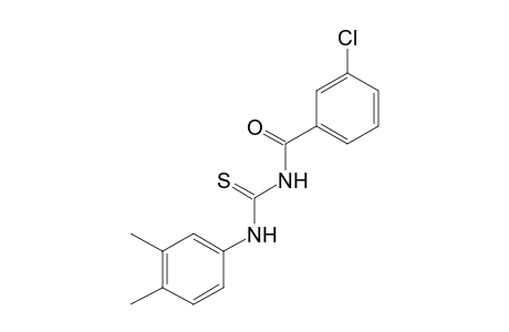 1-(m-CHLOROBENZOYL)-2-THIO-3-(3,4-XYLYL)UREA