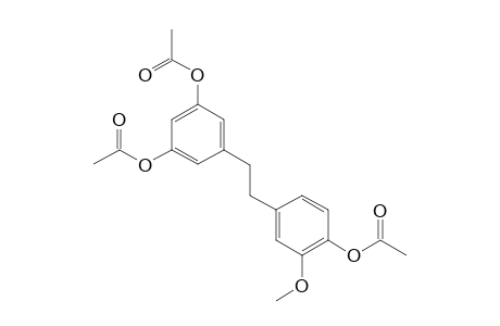 3,5,4'-Triacetoxy-3'-methoxy-bibenzyl