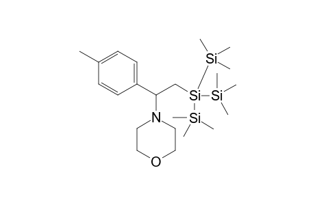 4-(2-(1,1,1,3,3,3-hexamethyl-2-(trimethylsilyl)trisilan-2-yl)-1-(p-tolyl)ethyl)morpholine