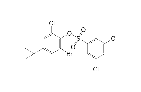 2-bromo-4-tert-butyl-6-chlorophenol, 3,5-dichlorobenzenesulfonate