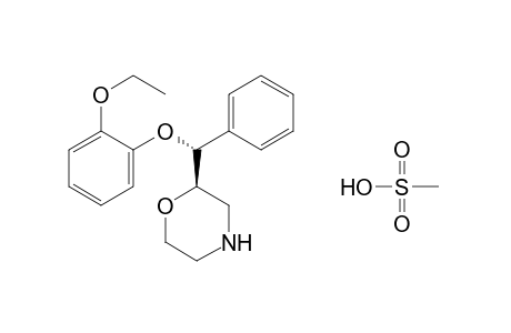 (R)-2-[(R)-alpha-(o-ethoxyphenoxy)benzyl]morpholine, methanesulfonate