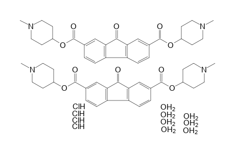 9-Oxofluorene-2,7-dicarboxylic acid, bis(1-methyl-4-piperidyl) ester, dihydrochloride, hydrated