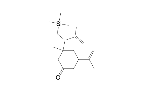 3-Isopropenyl-5-(2-methyl-1-trimethylsilylmethyl-2-propenyl)-5-methylcyclohexanone