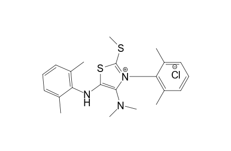 4-(DIMETHYLAMINO)-3-(2,6-DIMETHYLPHENYL)-5-[(2,6-DIMETHYLPHENYL)-AMINO]-2-(METHYLTHIO)-THIAZOLIUM-CHLORIDE