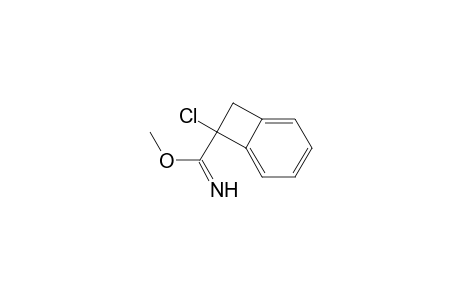 Bicyclo[4.2.0]octa-1,3,5-triene-7-carboximidic acid, 7-chloro-, methyl ester