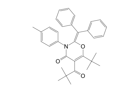 6-TERT.-BUTYL-2-(DIPHENYLMETHYLENE)-3-(4-METHYLPHENYL)-5-PIVALOYL-1,3-OXAZIN-4-ONE