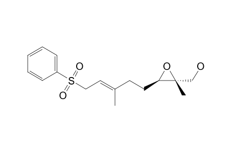 [(2R,3R)-2-methyl-3-[(E)-3-methyl-5-(phenylsulfonyl)pent-3-enyl]oxiran-2-yl]methanol