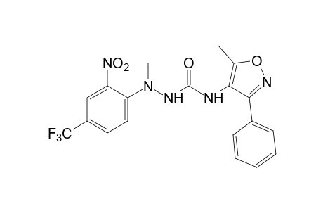 1-METHYL-4-(5-METHYL-3-PHENYL-4-ISOXAZOLYL)-1-(2-NITRO-alpha,alpha,alpha-TRIFLUORO-p-TOLYL)SEMICARBAZIDE