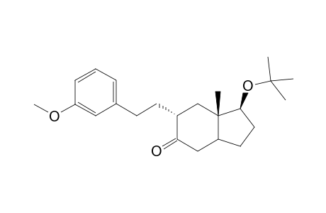 (+,-)-1b-t-butoxy-6a-[2'-(3''-methoxyphenyl)ethyl]7ab-methyl-2,3,3aa,6,7,7a-hexahydro-1H-inden-5(4H)-one