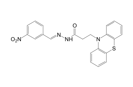 10-phenothiazinepropionic acid, (m-nitrobenzylidene)hydrazide