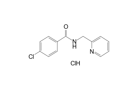 p-chloro-N-[(2-pyridyl)methyl]benzamide, monohydrochloride