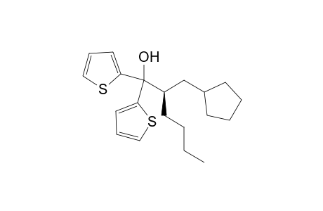 (2R)-2-Cyclopentylmethyl-1,1-di(thien-2'-yl)hexan-1-ol