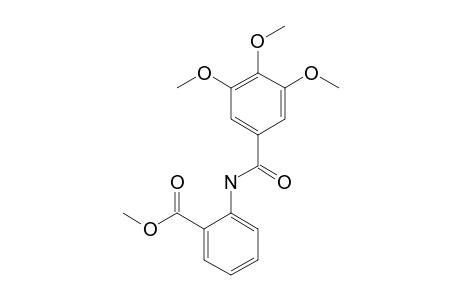N-(3,4,5,-trimethoxybenzoyl)anthranilic acid, methyl ester