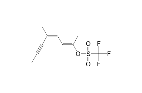 Methanesulfonic acid, trifluoro-, 1,4-dimethyl-1,3-heptadien-5-ynyl ester, (E,Z)-