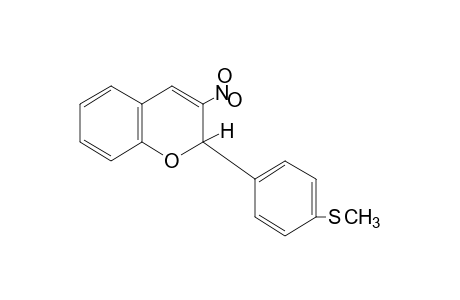 2-[p-(methylthio)phenyl]-3-nitro-2H-1-benzopyran