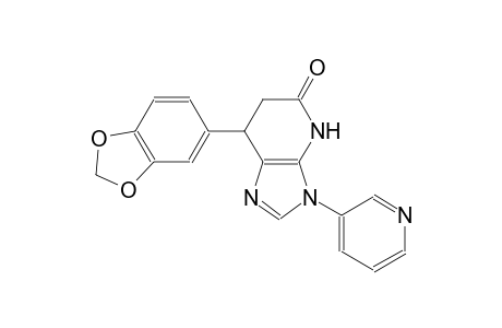 5H-imidazo[4,5-b]pyridin-5-one, 7-(1,3-benzodioxol-5-yl)-3,4,6,7-tetrahydro-3-(3-pyridinyl)-