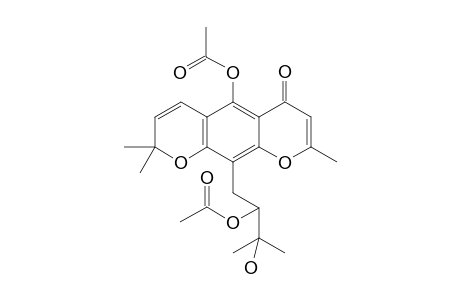 10-(2'-Acetoxy-3'-hydroxy-3'-methylbutyl)-spatelia-5-acetylchromene