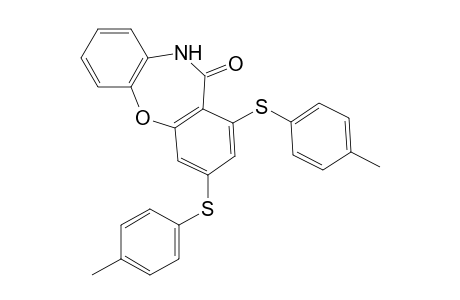 1,3-bis[(4-methylphenyl)sulfanyl]dibenzo[b,f][1,4]oxazepin-11(10H)-one