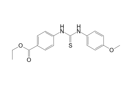 p-[3-(p-methoxyphenyl)-2-thioureido]benzoic acid, ethyl ester