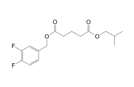 Glutaric acid, 3,4-difluorobenzyl isobutyl ester