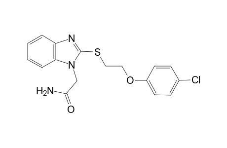 1H-benzimidazole-1-acetamide, 2-[[2-(4-chlorophenoxy)ethyl]thio]-