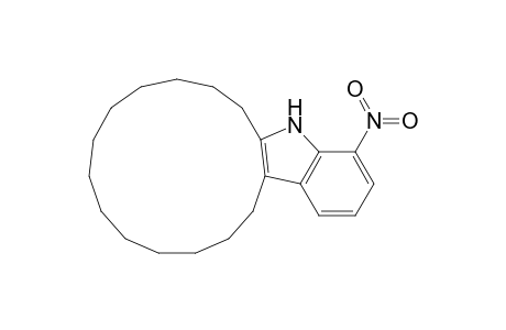 Cyclopentadec[b]indole, 5,6,7,8,9,10,11,12,13,14,15,16,17,18-tetradecahydro-4-nitro-