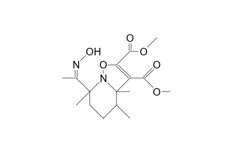 2-Acetyl-7,8-di(methoxycarbonyl)-2,5,6-trimethyl-9-oxa-1-aza-bicyclo(4.3.0)non-7-ene oxime