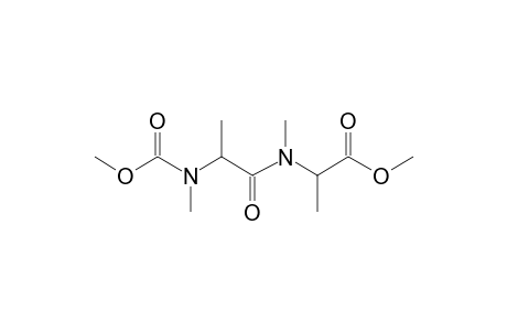 Alanylalanine, N,N'-dimethyl-N'-methoxycarbonyl-, methyl ester