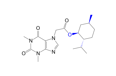 1,3-dimethyl-2,6-dioxo-1,2,3,6-tetrahydropurine-7-acetic acid, p-menth-3-yl ester
