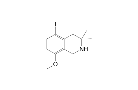 5-Iodo-3,3-dimethyl-8-methoxy-1,2,3,4-tetrahydroisoquinoline