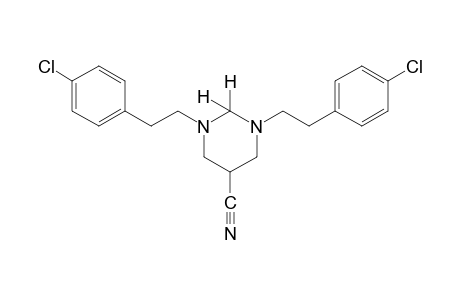 1,3-bis(p-chlorophenethyl)hexahydro-5-pyrimidinecarbonitrile