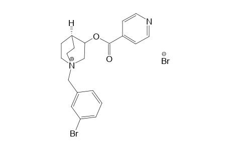 3-ISONICOTINOYLOXY-1-(3-BROMOBENZYL)-QUINUCLIDINIUM-BROMIDE