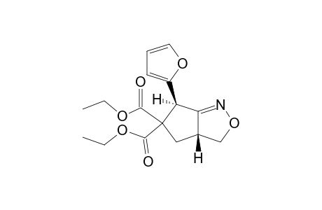 (3aR,6R)-6-(2-furanyl)-3,3a,4,6-tetrahydrocyclopenta[c]isoxazole-5,5-dicarboxylic acid diethyl ester