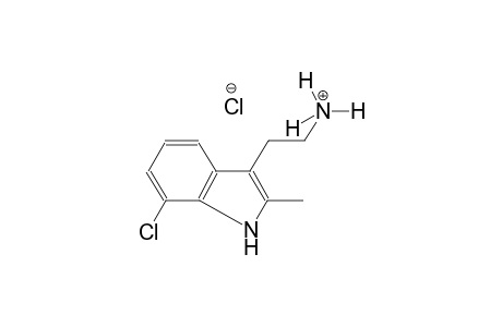 1H-indole-3-ethanaminium, 7-chloro-2-methyl-, chloride