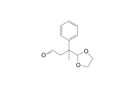 3-(1,3-dioxolan-2-yl)-3-phenyl-butyraldehyde