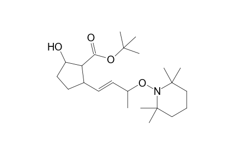 t-Butyl 2-hydroxy-5-[3'-(2",2",6",6"-tetramethylpiperidin-1"-yloxy)but-1'-en-1'-yl]cyclopentane-1-carboxylate