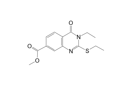 3-Ethyl-2-(ethylthio)-4-keto-quinazoline-7-carboxylic acid methyl ester