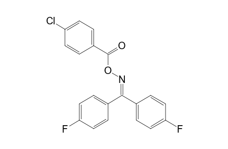 4,4'-difluorobenzophenone, O-(p-chlorobenzoyl)oxime