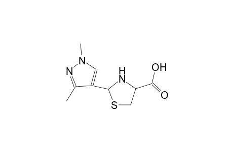 2-(1,3-dimethyl-1H-pyrazol-4-yl)-1,3-thiazolidine-4-carboxylic acid