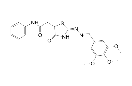 2,4-dioxo-5-thiazolidineacetanilide, 2-azine with 3,4,5-trimethoxybenzaldehyde