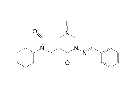 6-cyclohexyl-2-phenyl-4H-pyrazolo[1,5-a]pyrrolo[3,4-d]pyrimidine-5,8(6H,7H)-dione