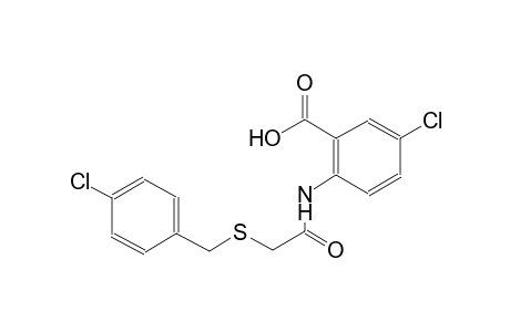 5-Chloro-2-({[(4-chlorobenzyl)sulfanyl]acetyl}amino)benzoic acid