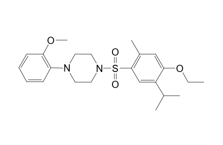 1-{[4-Ethoxy-2-methyl-5-(propan-2-yl)benzene]sulfonyl}-4-(2-methoxyphenyl)piperazine