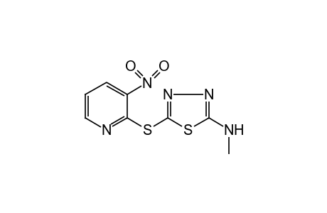 2-(methylamino)-5-[(3-nitro-2-pyridyl)thio]-1,3,4-thiadiazole