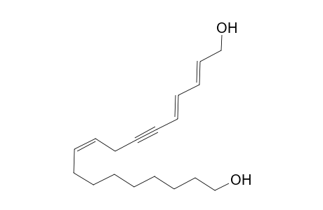 (2E,4E,9Z)-Octadecatrien-6-yne-1,18-diol