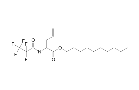 D-Allylglycine, N-pentafluoropropionyl-, decyl ester