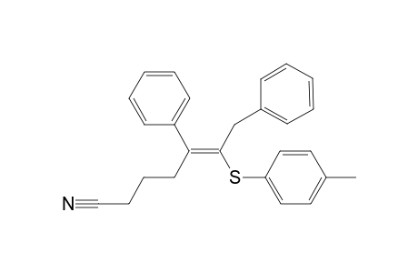 (5E)-6-[(4-Methylphenyl)thio]-5,7-diphenylhept-5-enenitrile